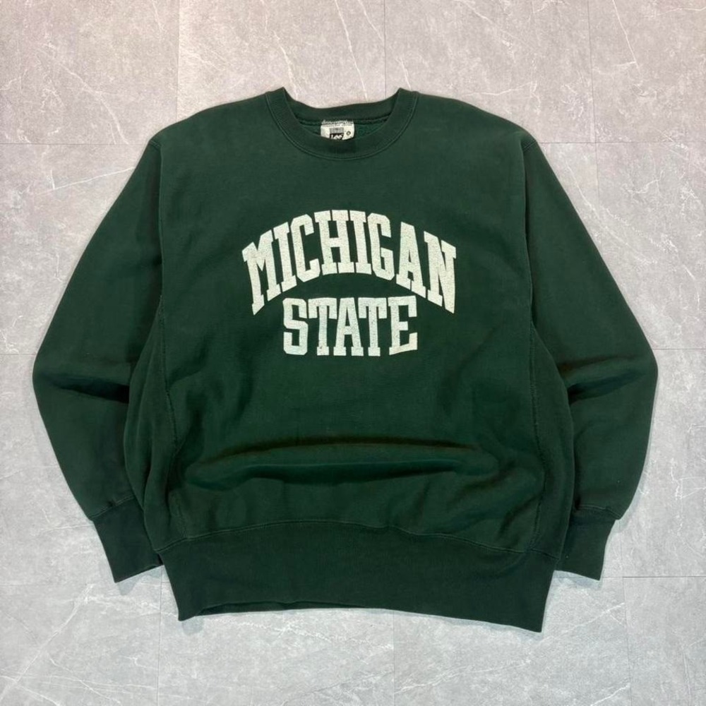 1990's Lee green Michigan State reverse weave crewneck sweatshirt Size XL